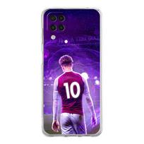 Soft TPU Cover for Samsung Galaxy A25 A23 A22 A52S A31 A72 A73 A17 A07 A13 A11 5G Transparent Phone Case Football 10 Player Bags Samsung A32 5G red