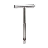 21 Inch Soil Sampler Probe Stainless Steel Lawn Care Tool Probe Tube Diameter 2.5cm / in Agriculture Planting Garden Maintenance gray