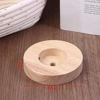 Diameter 10/12/15CM Solid Wood Table Lamp Base Round Solid Wood Display Lamp Base Light Parts Stand DIY Table Lamp Bases gray