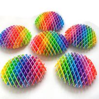 3D Decompression Elastic Mesh Toys Solid Printed Radish Decompression Healing Toys Stretch Anti Stress Small Toy Ornaments red