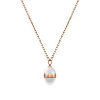 Daniel Wellington Fashionable, versatile, light luxury, texture, simple white, high-end, clavicle chain, necklace, women's style DW00400157-1 auksas