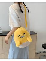 Anime Bag Gudetama Series Kawaii Cartoon Backpack Lazy Egg Shoulder Bag Cute Fashion Doll Birthday Gift gray