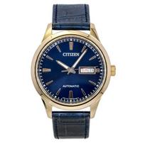 Citizen Tsuyosa Analoginis Mėlynas Ciferblatas Odinis Dirželis Automatinis NY4063-01L Vyriškas Laikrodis mėlyna