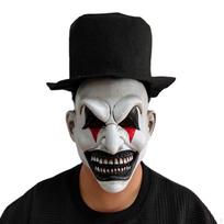 Halloween Clown Face Cover Party Photo Props Costume for Easter Roles Show Festival black