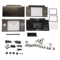 Skaidrus pilnas korpusas, pakeičiama apvalkalo rinkinys, mygtukai, varžtai, 6 spalvos, skaidrus NDSL, pasidaryk pats dangtelis, Nintendo DS Lite NDSL juoda