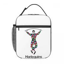 Harlequins-Merch Izoliuotas pietų krepšys moterims, vaikams, nešiojamos maisto dėžutės, terminė pietų dėžutė, krepšys One Size black