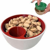 Easy To Clean 3D Printed Nut Seed Bowl Food Tableware Shell Storage Holder  Pistachios Candy Black yellow