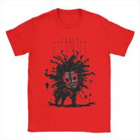 Death Stranding Video Game Men T Shirt PC Gamer Funny Tee Shirt Short Sleeve Round Neck T-Shirt Pure Cotton Summer merch S red