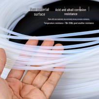 600V Translucent PTFE Capillary Tube for 3D Printing – Soft, Thin Teflon S-Type 30S (0.30x0.80) 1m white
