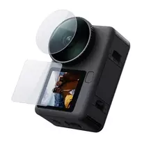 TELESIN Grūdinto stiklo rinkinys, skirtas DJI Osmo Action 6 (2 objektyvai + ekranas)