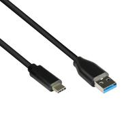 Good Connections USB 3.2 Gen. 2 connection cable, 0.5m, Type-A to Type-C, black