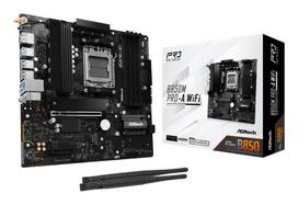 ASROCK Mainboard||1xPCI-Express 4.0 4x|1xPCI-Express 5.0 16x|1xM.2|1xHDMI|1xDisplayPort|1xAudio-In|1xAudio-Out|1xMicrophone|4xUSB 2.0|3xUSB 3.2|1xUSB-C|1xRJ45|B850MPRO-AWIFI