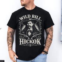 Wild Bill Hickok T-Shirt: Legendary Gunslinger Shirt | Wild West Icon Unisex Tee | Frontier Lawman Outlaw Vintage Design XL