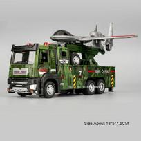 1:32 Military Drone Launch Vehicle Toys Cars Alloy Model Wheel Pull Back Rubber Tires Miniature Car For Boyfriend Birthday Gifts gray