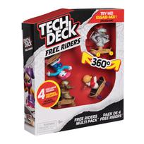 Tech Deck Free Riders, skating figures, 4-Pack (6076521)