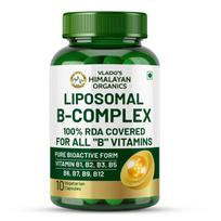 Vlado Himalayan Organics Liposominis B kompleksas - 10 daržovių kapsulių