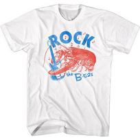 The B-52's Rock Lobster White Adult T-Shirt XXXL gray