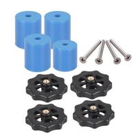 3D Printer Hotbed Leveling Accessory Kit, 3DSWAY M3 M4 Screw Nut Spring Set, Wear Resistant Compatible with Ender 3 CR10 Printers A5 gray