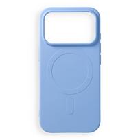 Case for iPhone 17 Pro / 18 Pro Silicone Mag Cover compatible with MagSafe (big hole) light blue