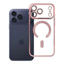 Case for iPhone 17 Pro Max / 18 Pro Max Electro Mag Cover compatible with MagSafe rose gold