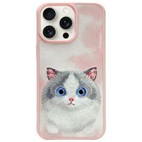 NIMMY case BIG EYED PET 2.0 Cat for IPHONE 15 Pro pink