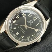 VINTAGE TITUS RANKINIO UŽVEDIMO ŠVEICARIŠKAS VYRIŠKAS ATNAUJINTAS LAIKRODIS a709630-1 gray