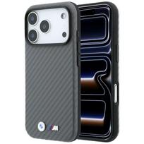 BMW M Carbon Metal Logo MagSafe Case for iPhone 17 Pro Max / 18 Pro Max - Gray