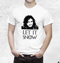 Game Of Thrones T Shirt - John Snow - Let it Snow 4XL black