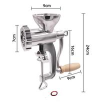 Zhi Shi Manual Meat Grinder & Sausage Stuffer gray