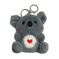 Lėlės Raktų pakabukas Pliušinis Koala Minkštas žaislas su garso purtymo funkcija Streso mažinimas Mini Raktams Maišams Lagaminams Pakabukas Koala gray