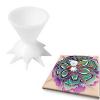 Acrylic Paint Pouring Split Cup Mini 7-Leg Funnel Split Cup For DIY Making Pour Painting Mandala Flower Graffiti Accessories China Mainland white