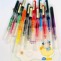 13-Color Straight Liquid Gel Pens Set - Vibrant Ink for Student Notebooks, Crafts & Art Projects gray