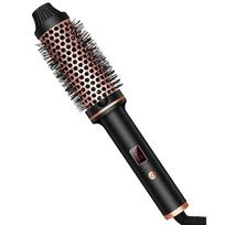 3 In 1 Ionic Hair Curler Straightener Professional Curling Iron Heated Hair Styling Brush Anti-Scald Thermal Brush Curl Wand US Plug juoda