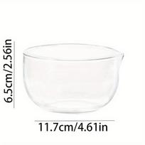 Skaidrus Stiklinis Kepimo Kiaušinio Dubenėlis Japonijos Matcha Arbatos Dubenėlis Vaisių Jogurto Daržovių Salotų Stalo Indai 1pc white