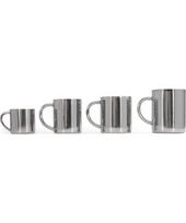Puodelis BasicNature Stainless Steel Thermo Deluxe Espresso, 0,1 l