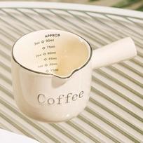 Keraminis Espresso Kavos Matavimo Puodelis Su Skale Ekstrakcijos Puodelis Pieno Puodelis Pieno Ąsotis Su Rankena Latte Maišiklis Skalė Matavimo Puodeliai A