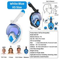 JUNHAIINS Full Face Snorkel Mask Scuba Diving Mask for Adult Goggles Underwater 180° View Transparent Swimming Sunshade Lens black