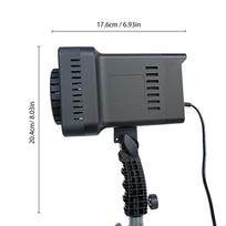 100W dviejų spalvų COB LED vaizdo šviestuvas 2700K-6500K Fotografijos užpildymo šviesa studijinei fotografijai, vaizdo įrašymui gray