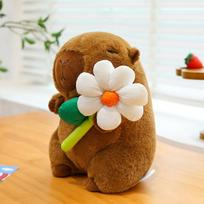 Eight-inch cute Kapibara snot doll water guinea pig doll ugly cute capybara doll plush toy 23cm【0.2kg】 beige