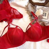 Push Up Bras Sexy Women Lingerie 3/4 Cup Bras Female Underwear 34/75AB gray
