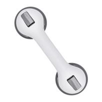 Wall Mounted Grab Bar Shower Handles Suction Cup Bathroom Rail Removable Shower Safety Handrails for Senior and Elderly white