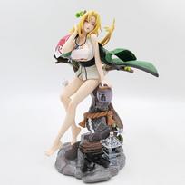 32cm NARUTO Shippuden Figure Tsunade Anime Girls PVC Action Figure Toy Tall Superior Quality GK Activity Statue Adult Collection Model Doll -A5117 beige