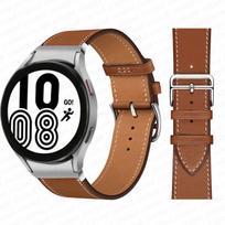 Leather Band For Samsung Galaxy Watch 6/4 classic 46mm 42mm 44mm 40mm 43mm 47mm No Gaps Bracelet Galaxy Watch 4/5/pro 45mm strap Galaxy 6 44mm 40mm black