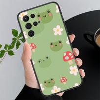 Frog Phone Case For Samsung Galaxy A15 A35 A55 A52 A53 A54 A33 A34 A25 A05S A16 A14 A05 A13 M15 M55 M35 M15 beige