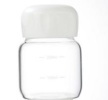 300ML Maži Stikliniai Vandens Buteliukai su Dangteliu Nešiojami Mieli Mini Cilindriniai Vientisos Spalvos Neleidžiantys Vandens Puodeliai Studentų Gėrimo Butelis 150ml balta