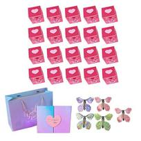 Explosion Gift Box for Money Valentine's Day Pop-Up Cash Money Holder DIY Folding Bounce Box for Valentine's Day Birthday Anniversary rožinė
