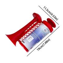 Signal Device Reusable Air Pump Horn Removable Universal Design Warning Air Horn Can Type 120dB Loud Safety Alarm Horn Yacht Use raudona