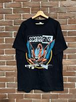 SALE 1990 Scorpions Band Rock Metal Band Classic Style Black Unisex Tshirt XXXXL brown