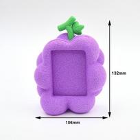 Textured Finish Tabletop Picture Frame 3D Printed PLA Fruit Picture Frame  Home Decor Grape purple