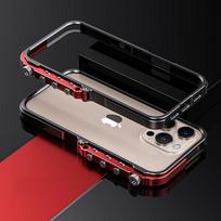 Cyberpunk Punk Mechanical Phone Frame Case For iPhone 17 Air 16 15 14 13 Pro Max Plus Aluminum Alloy Metal Shockproof Bumper iPhone 16 Pro Max black